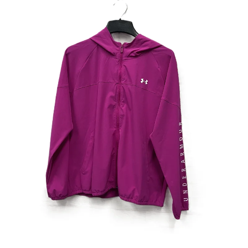 Athletic Jacket By Under Armour In Pink, Size: Xl