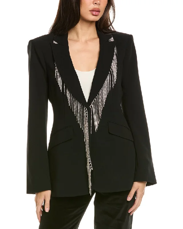 Cinq a Sept Rhinestone Fringe Cheyenne Blazer