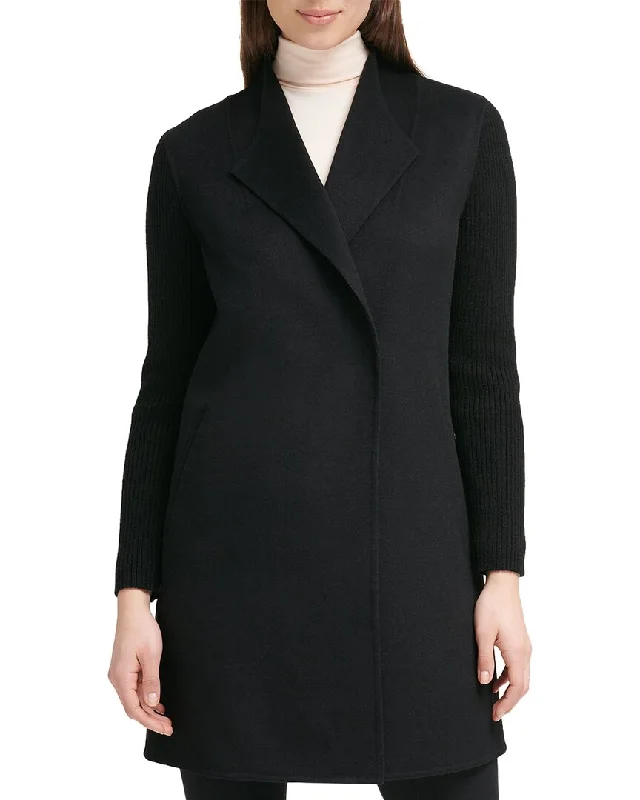 Kenneth Cole Double Face Wool-Blend Coat