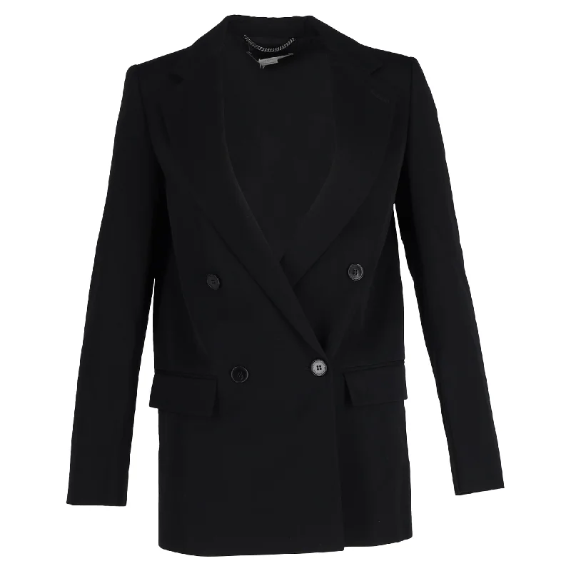 Stella McCartney Double-Breasted Blazer in Black Wool