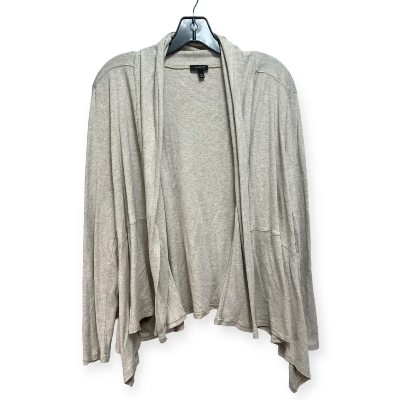 Sweater Cardigan By Talbots In Beige, Size: Xl