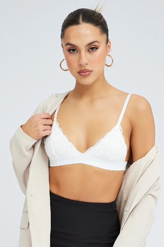 White Bralette Lace