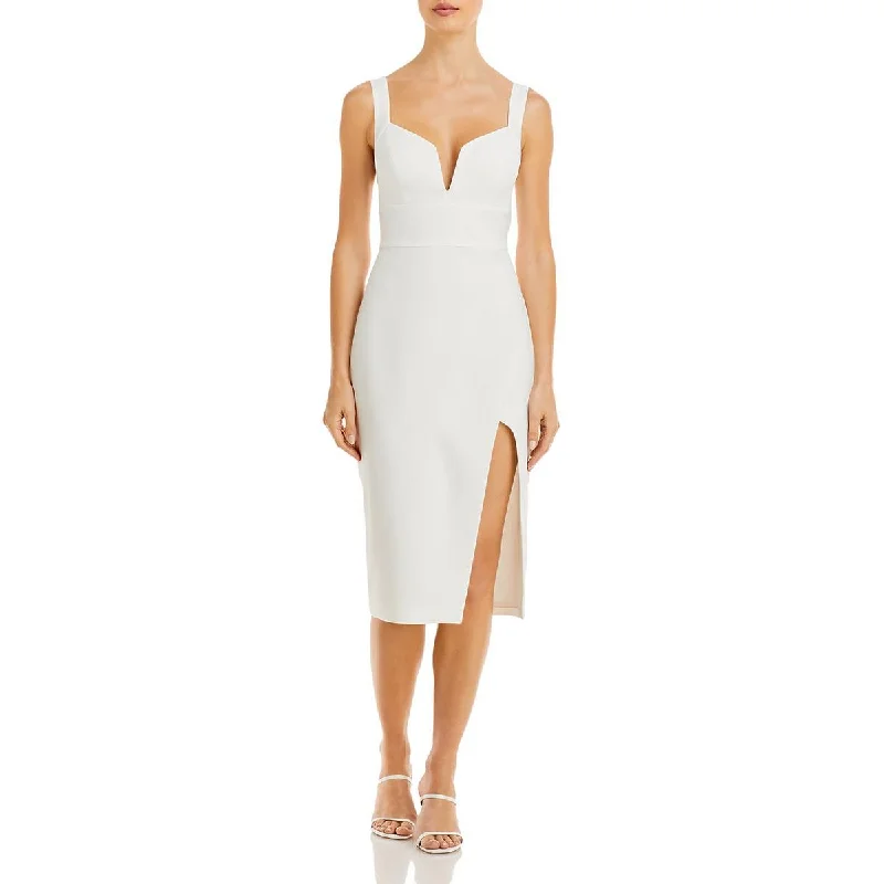 BCBGMAXAZRIA Womens Woven Sleeveless Sheath Dress