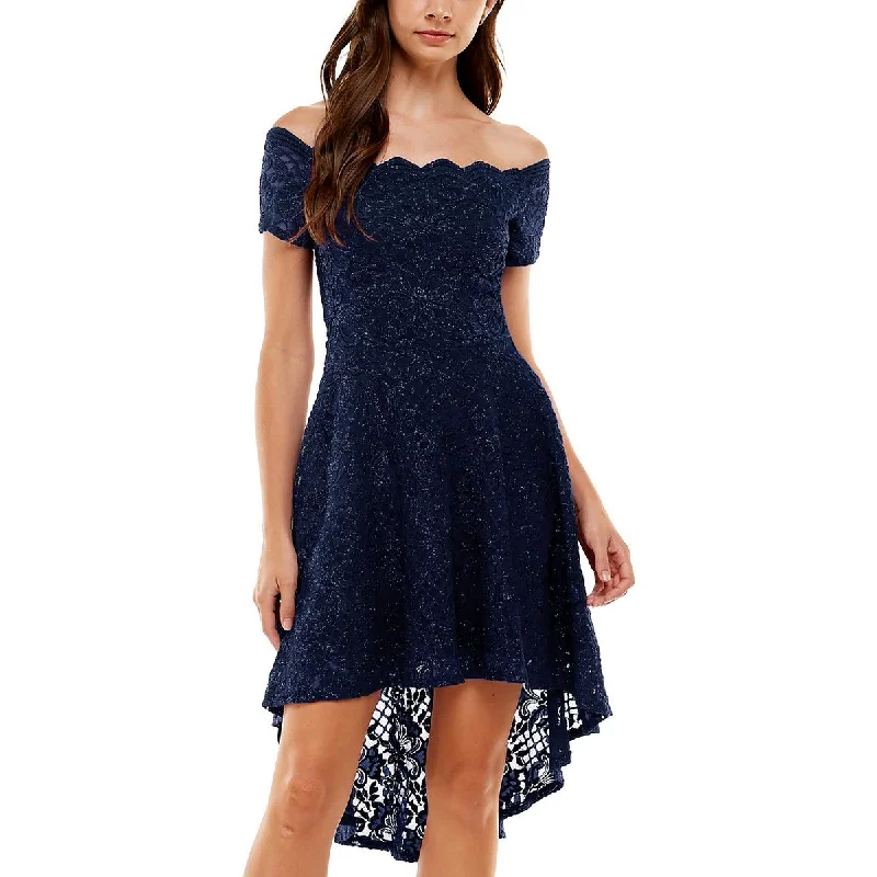 City Studio Womens Juniors  Fit & Flare Dress