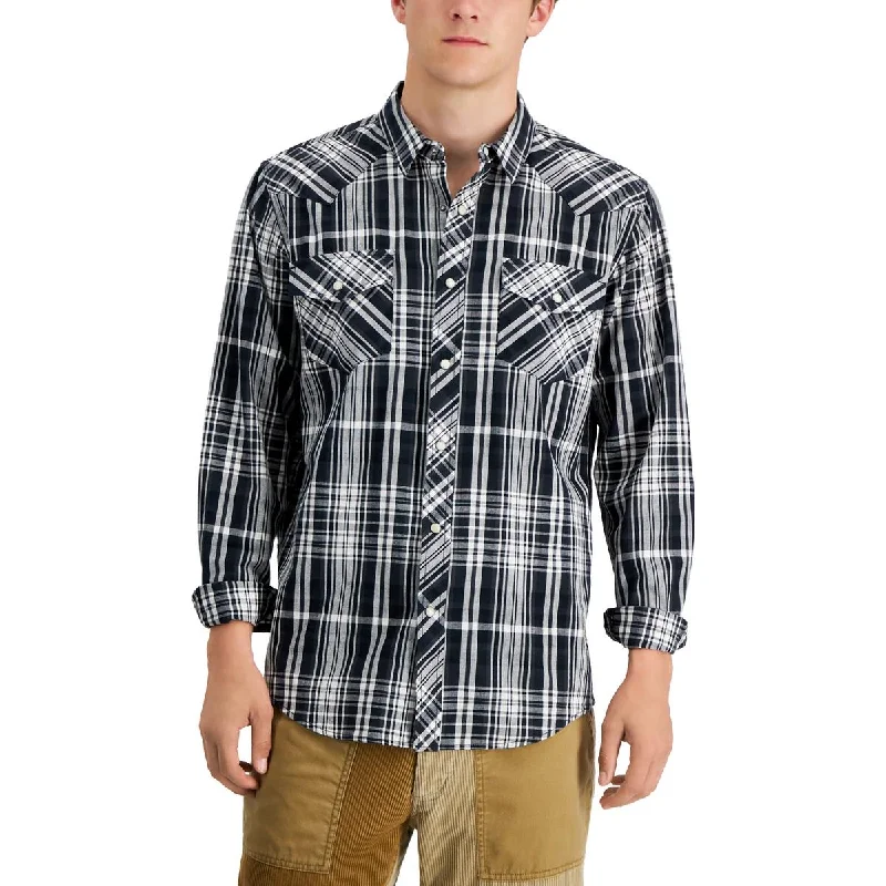 Sun + Stone Mens Remington Woven Regular Fit Button-Down Shirt