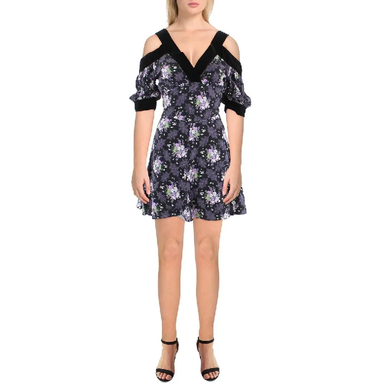 Ted Baker Womens Floral Short Mini Dress