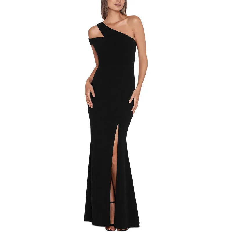 Xscape Womens Petites Cut-Out Maxi Evening Dress