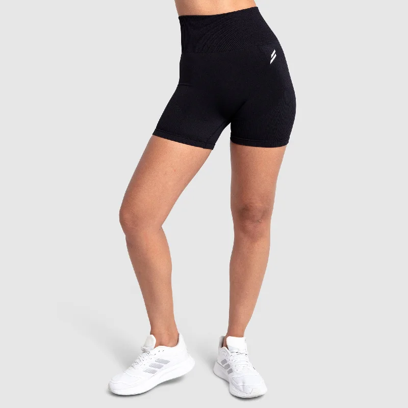 Impact Seamless Shorts - Jet Black