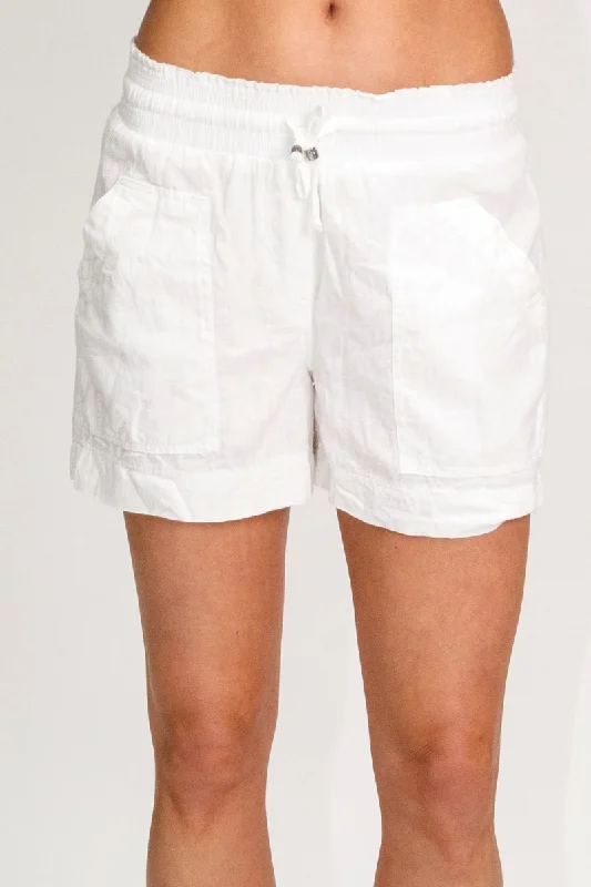 Lula Life Cotton White Beach Short