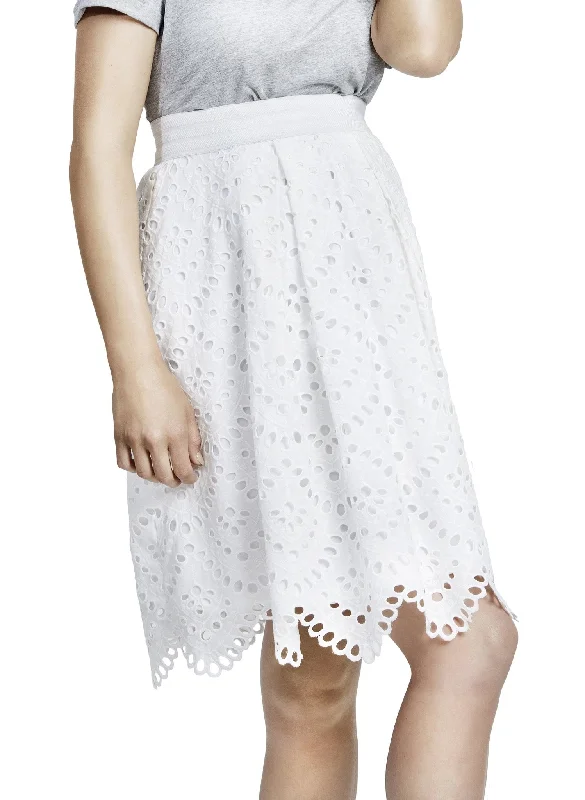 Matilda Maternity Skirt - White