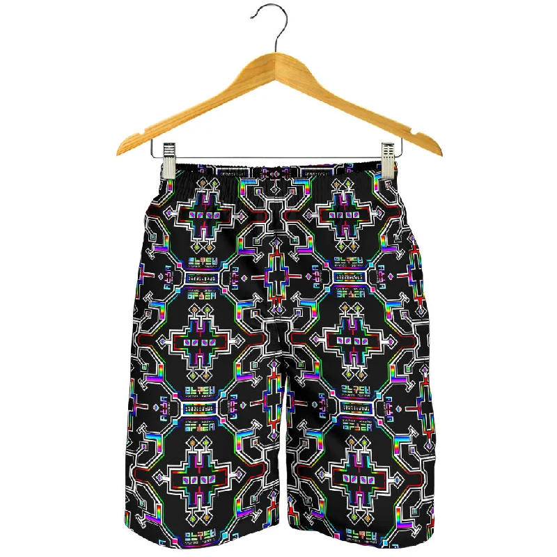 Prismatic Grid Men's Shorts