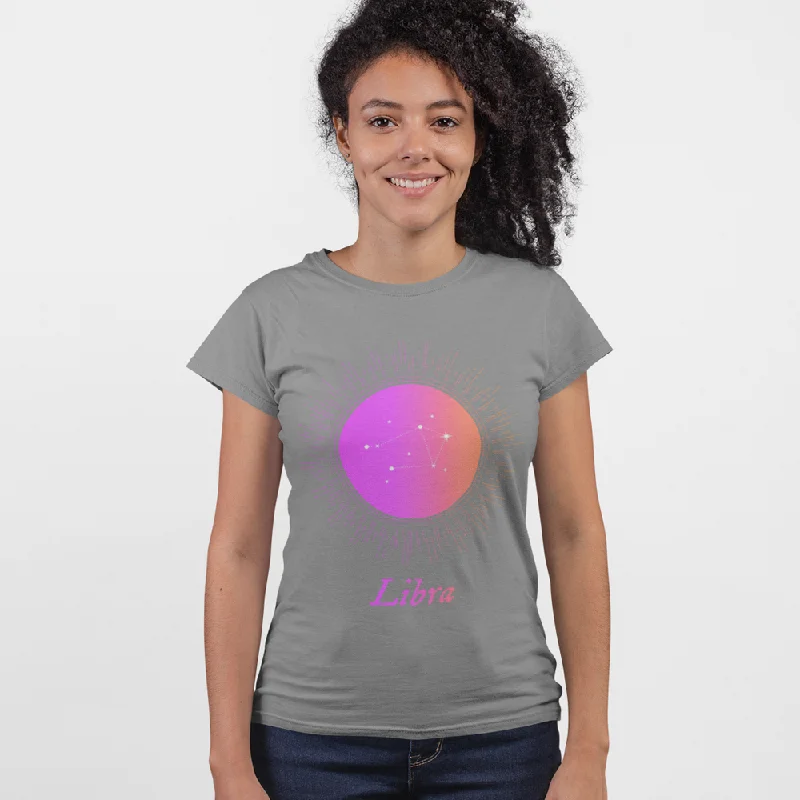 Womens LIBRA Gradient Zodiac T-Shirt