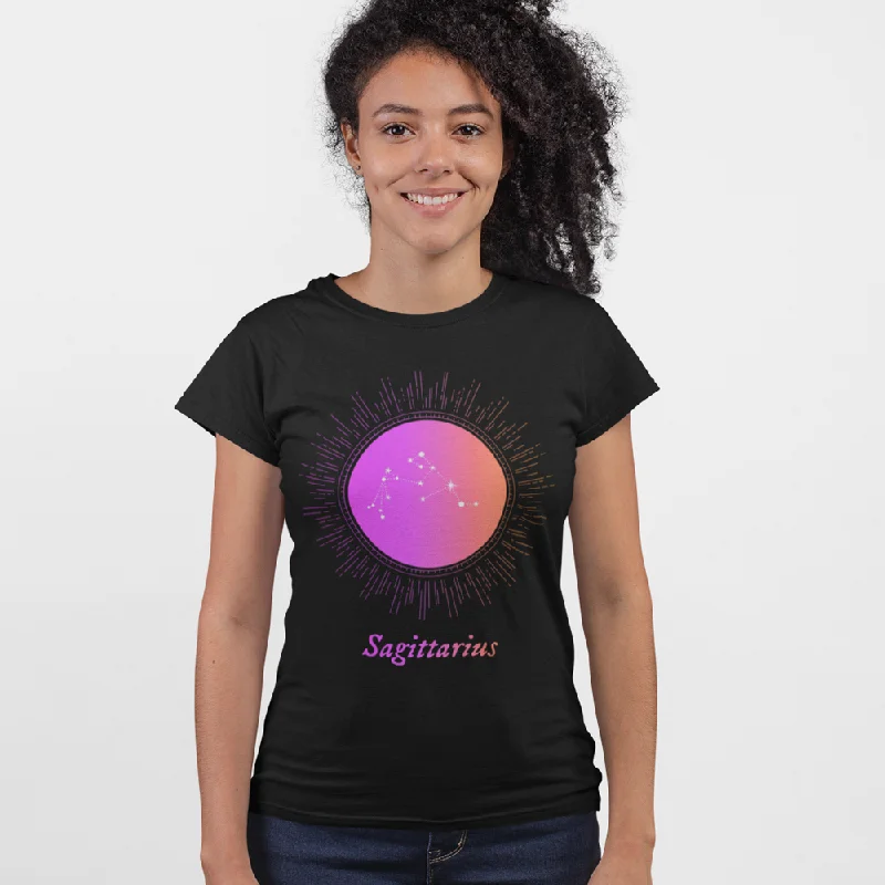 Womens SAGITTARIUS Gradient Zodiac T-Shirt