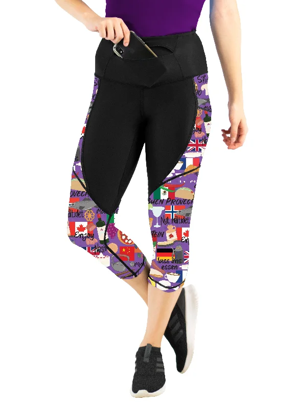 World Class Foodie- GoBold™Capris**